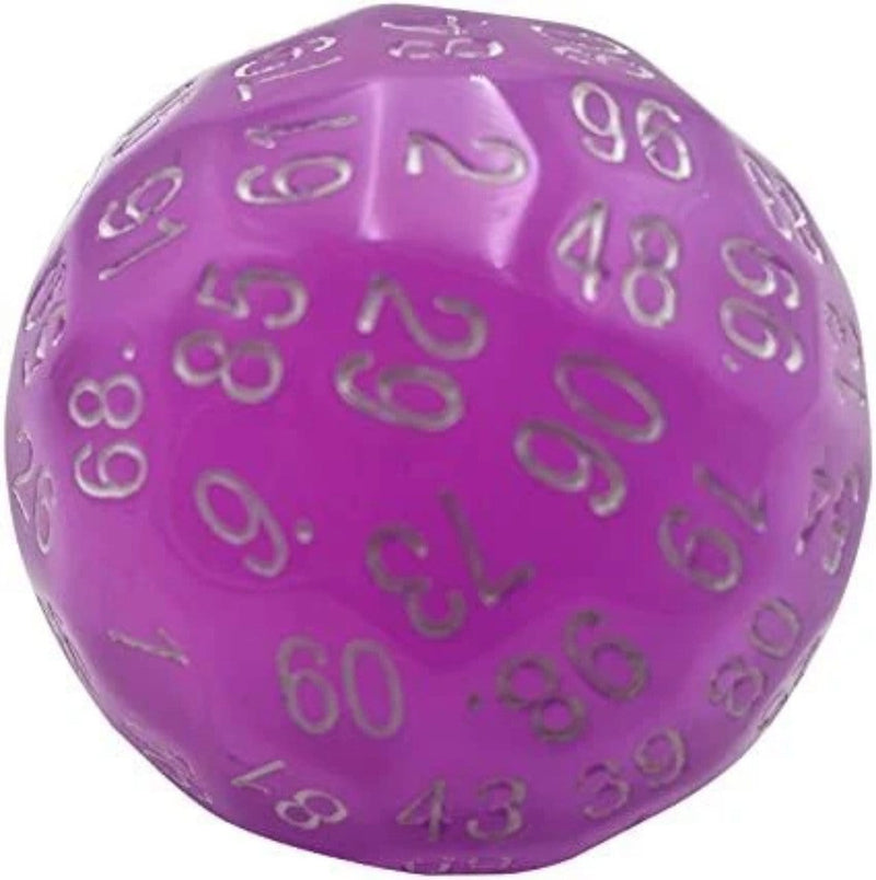 100 Sided Die - Translucent Purple D100