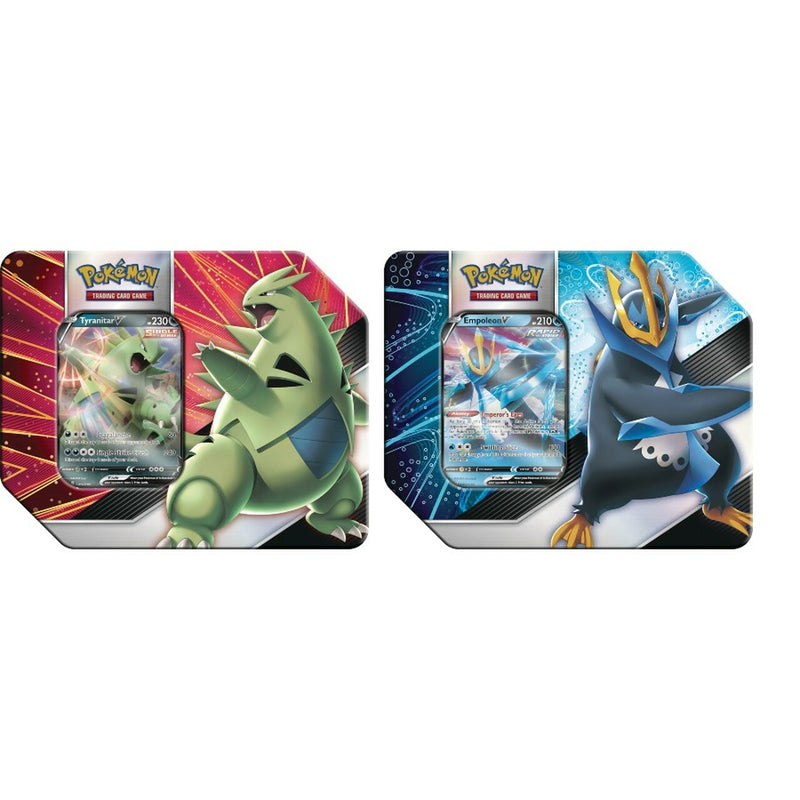 Pokemon Tyranitar & Empoleon V Strikers Tin (Summer 2021)