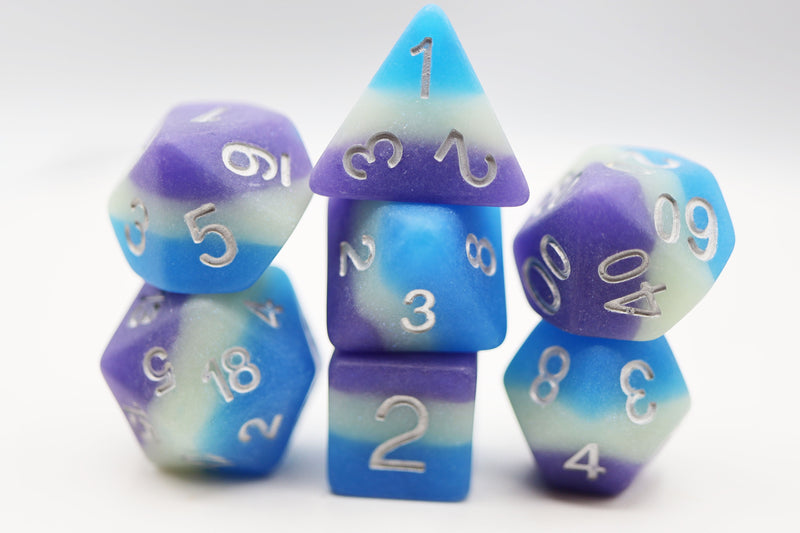 Blueberry Snow Cone RPG Dice Set