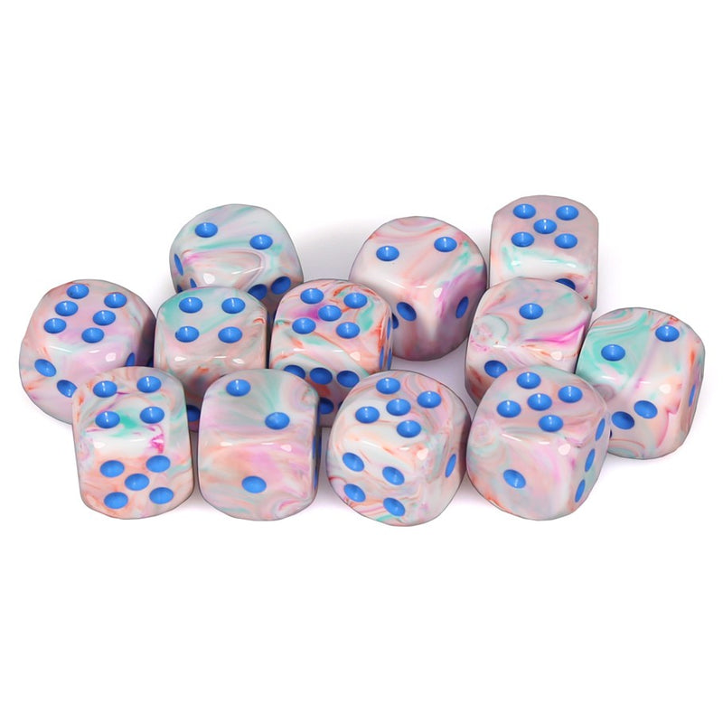 Chessex Festive: 16MM D6 Pop Art/Blue (12)