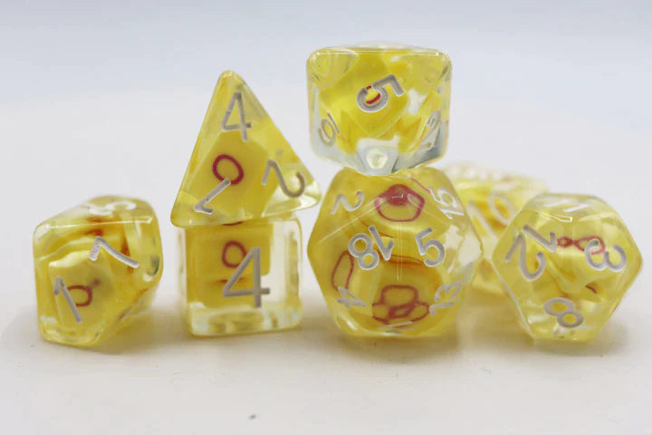 Foam Brain Games Intersex Pride Flag RPG Dice Set