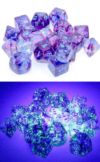 Chessex Nebula: 16MM D6 Nocturnal/Blue (12)