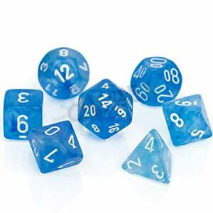 Chessex Borealis: Sky Blue/White 7 Dice Set